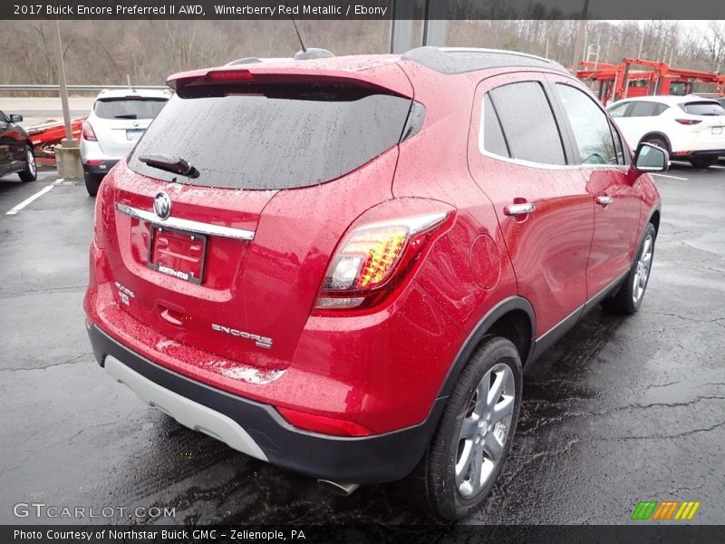 Winterberry Red Metallic / Ebony 2017 Buick Encore Preferred II AWD