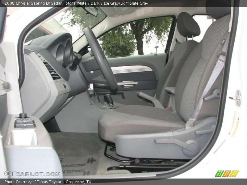 Stone White / Dark Slate Gray/Light Slate Gray 2008 Chrysler Sebring LX Sedan