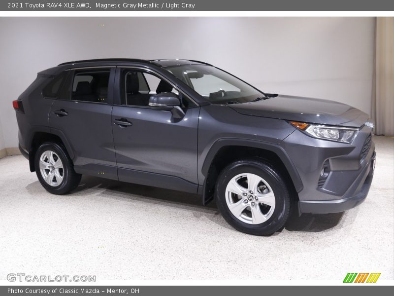 Magnetic Gray Metallic / Light Gray 2021 Toyota RAV4 XLE AWD