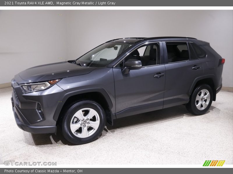 Magnetic Gray Metallic / Light Gray 2021 Toyota RAV4 XLE AWD