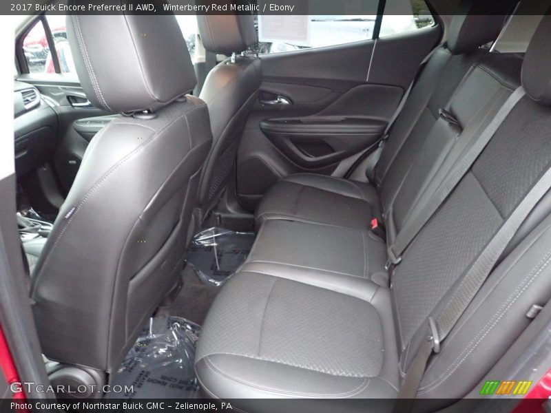 Winterberry Red Metallic / Ebony 2017 Buick Encore Preferred II AWD