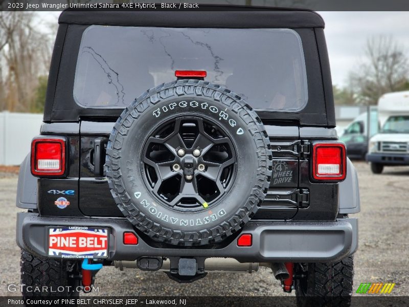 Black / Black 2023 Jeep Wrangler Unlimited Sahara 4XE Hybrid