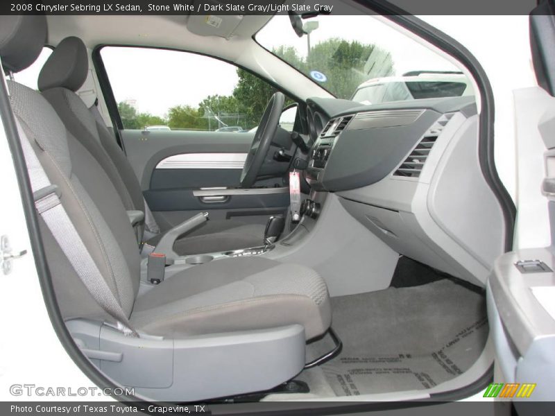 Stone White / Dark Slate Gray/Light Slate Gray 2008 Chrysler Sebring LX Sedan
