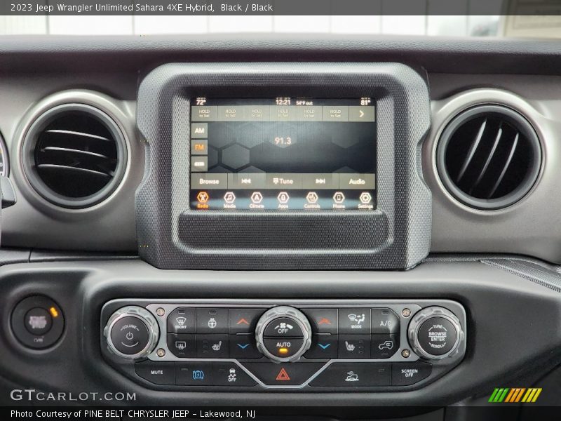 Black / Black 2023 Jeep Wrangler Unlimited Sahara 4XE Hybrid