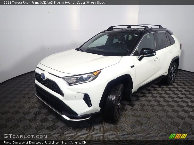 Super White / Black 2021 Toyota RAV4 Prime XSE AWD Plug-In Hybrid