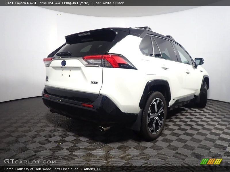 Super White / Black 2021 Toyota RAV4 Prime XSE AWD Plug-In Hybrid