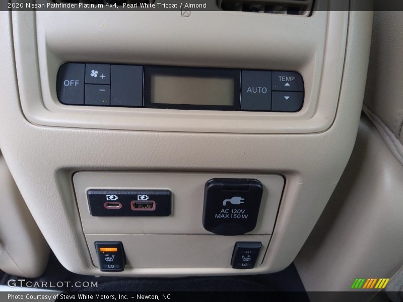Controls of 2020 Pathfinder Platinum 4x4
