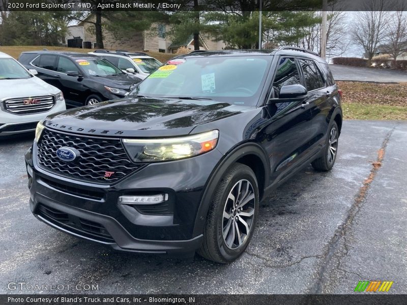 Agate Black Metallic / Ebony 2020 Ford Explorer ST 4WD