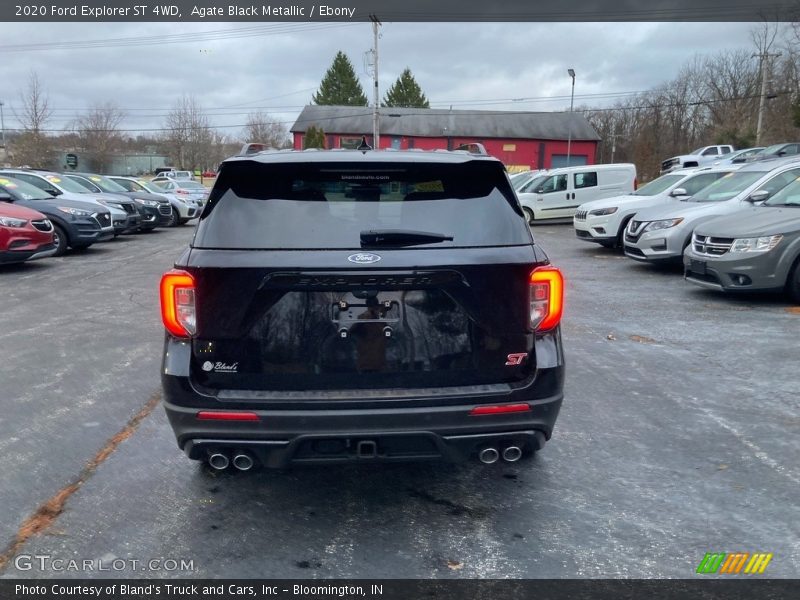 Agate Black Metallic / Ebony 2020 Ford Explorer ST 4WD