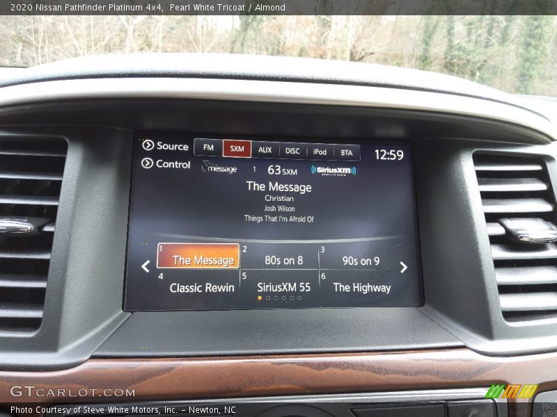Pearl White Tricoat / Almond 2020 Nissan Pathfinder Platinum 4x4