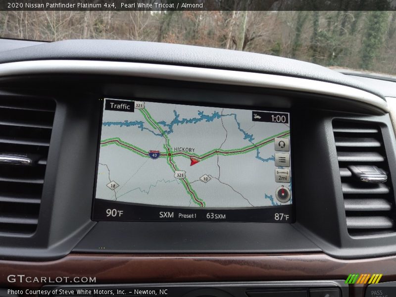 Navigation of 2020 Pathfinder Platinum 4x4