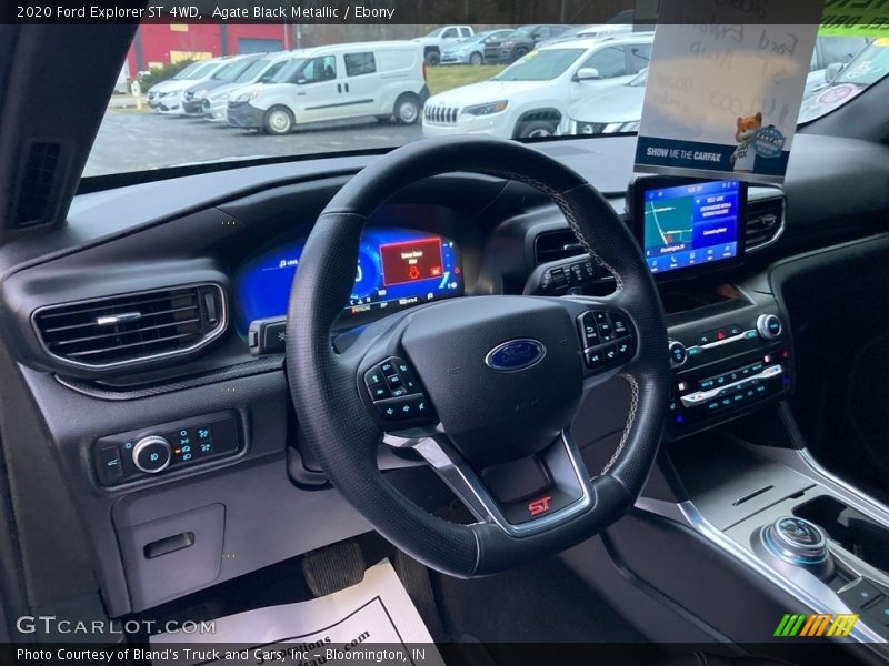 Agate Black Metallic / Ebony 2020 Ford Explorer ST 4WD