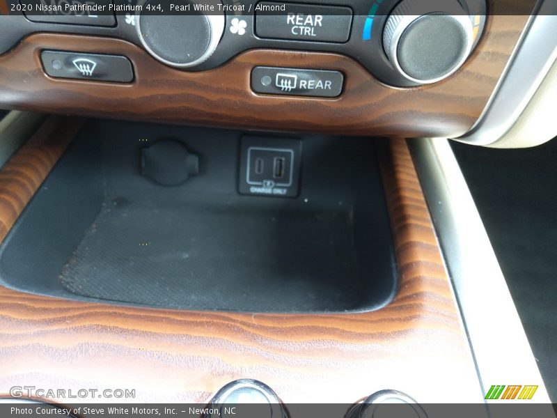 Controls of 2020 Pathfinder Platinum 4x4