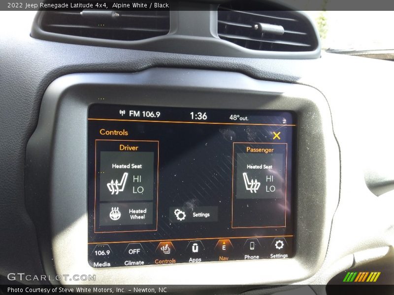 Alpine White / Black 2022 Jeep Renegade Latitude 4x4