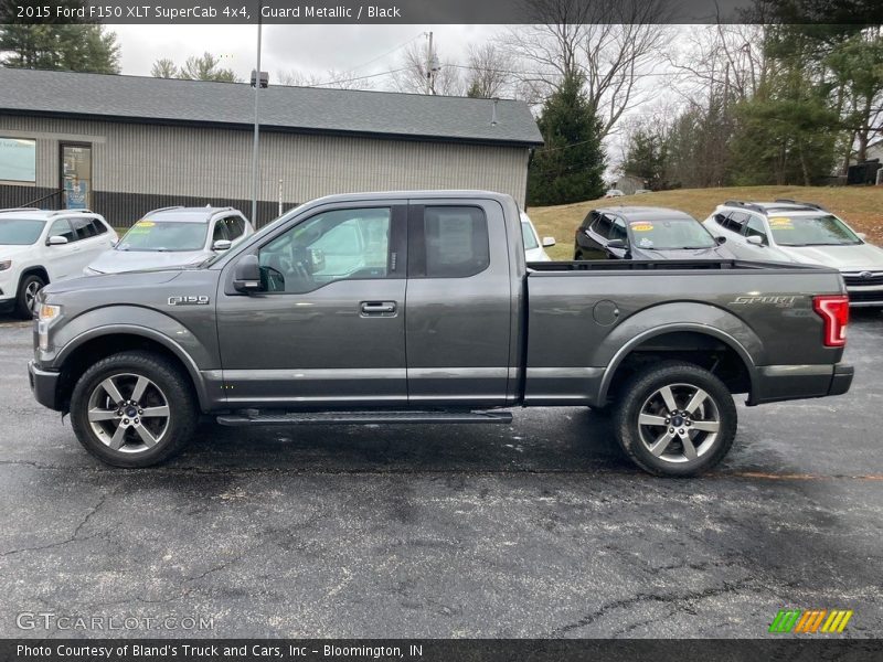 Guard Metallic / Black 2015 Ford F150 XLT SuperCab 4x4