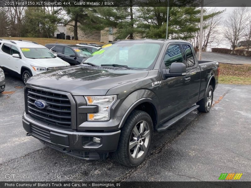 Guard Metallic / Black 2015 Ford F150 XLT SuperCab 4x4