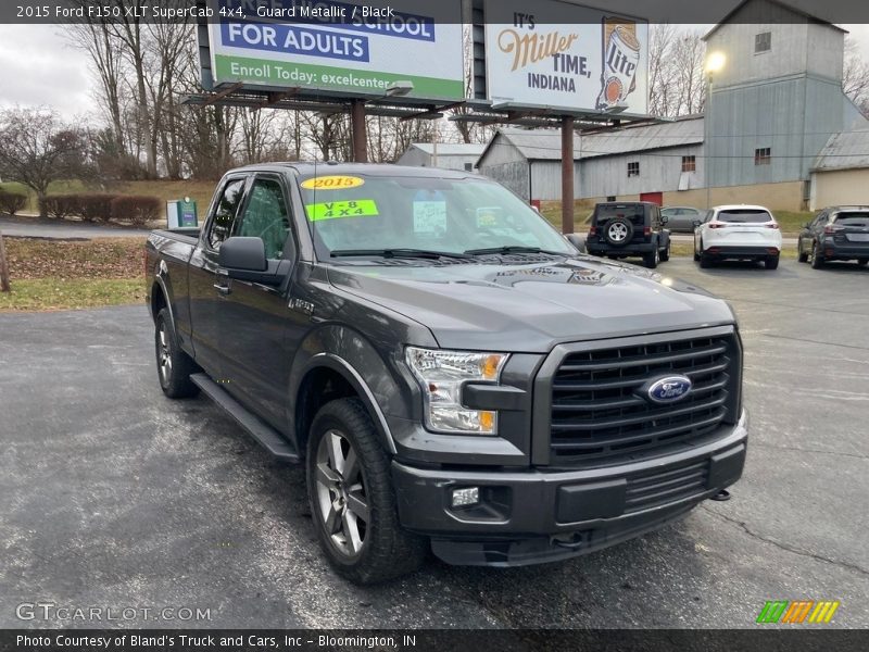 Guard Metallic / Black 2015 Ford F150 XLT SuperCab 4x4