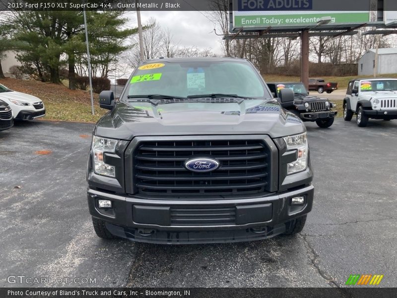 Guard Metallic / Black 2015 Ford F150 XLT SuperCab 4x4