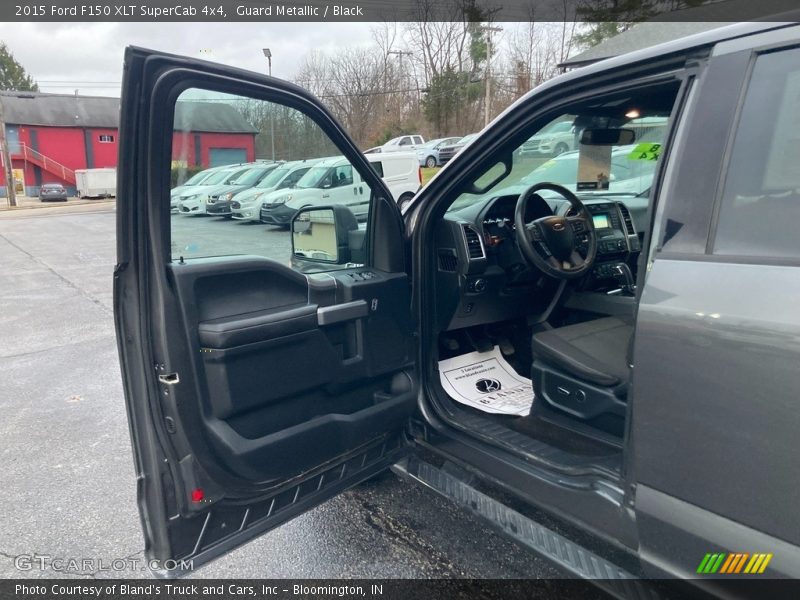 Guard Metallic / Black 2015 Ford F150 XLT SuperCab 4x4