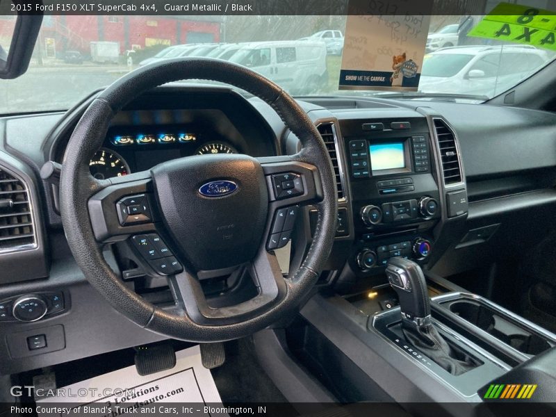 Guard Metallic / Black 2015 Ford F150 XLT SuperCab 4x4