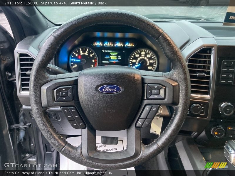 Guard Metallic / Black 2015 Ford F150 XLT SuperCab 4x4