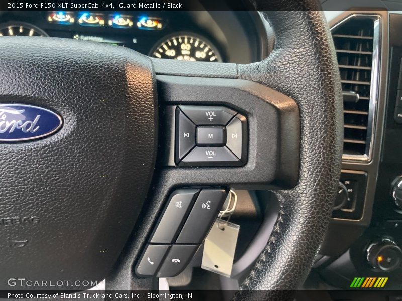 Guard Metallic / Black 2015 Ford F150 XLT SuperCab 4x4