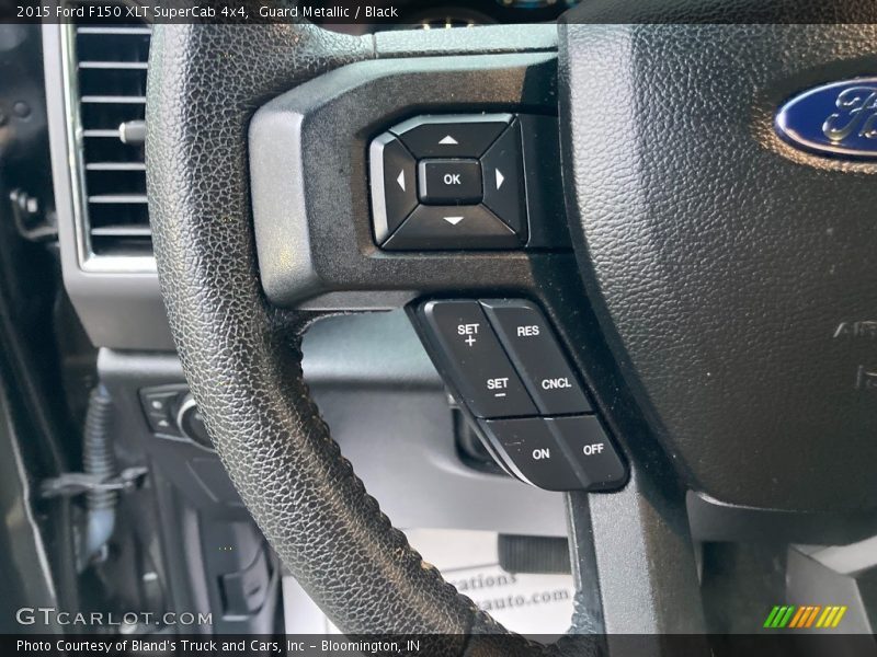 Guard Metallic / Black 2015 Ford F150 XLT SuperCab 4x4