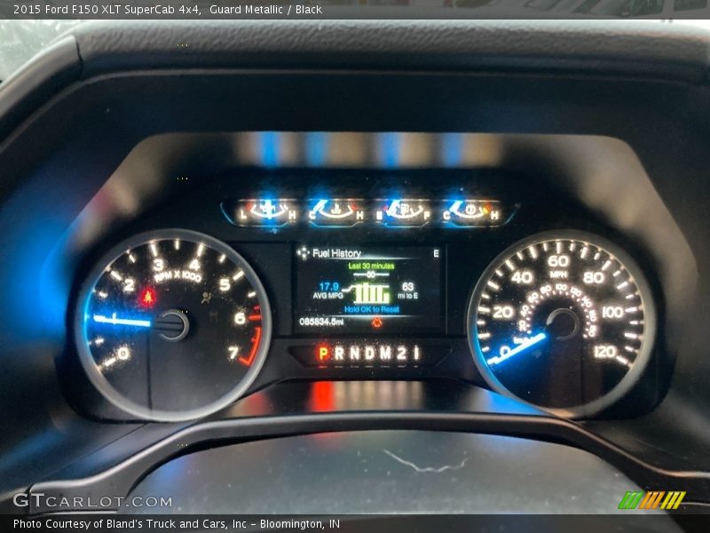 Guard Metallic / Black 2015 Ford F150 XLT SuperCab 4x4