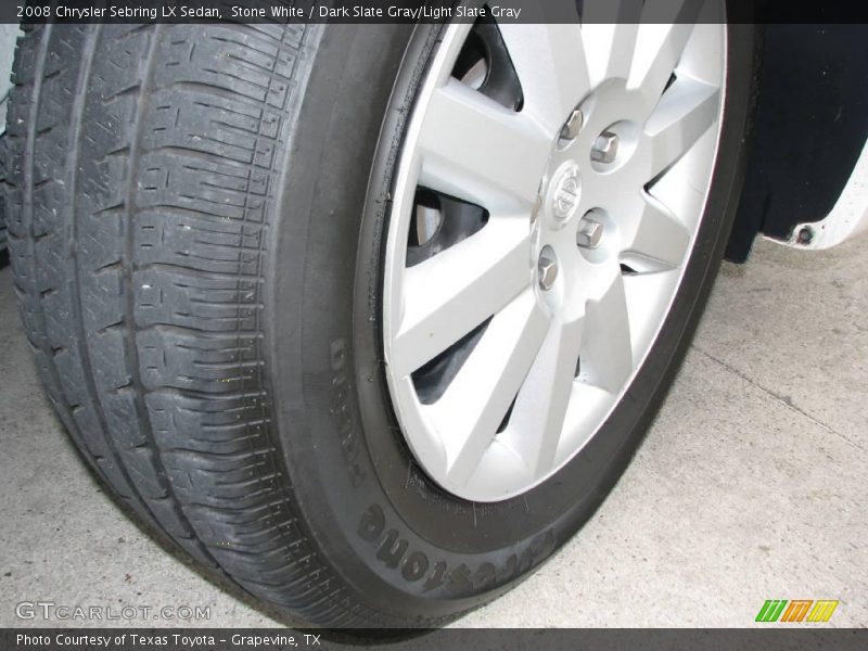 Stone White / Dark Slate Gray/Light Slate Gray 2008 Chrysler Sebring LX Sedan