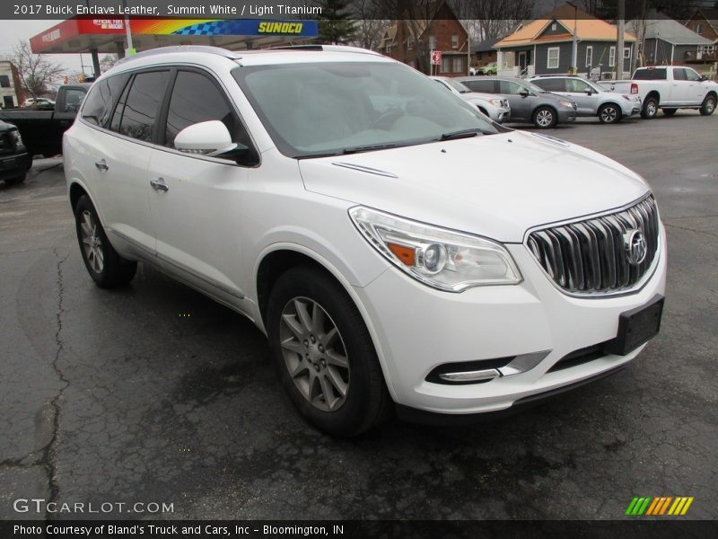 Summit White / Light Titanium 2017 Buick Enclave Leather