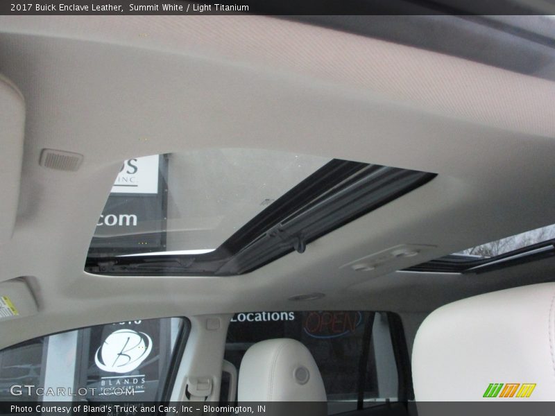 Summit White / Light Titanium 2017 Buick Enclave Leather