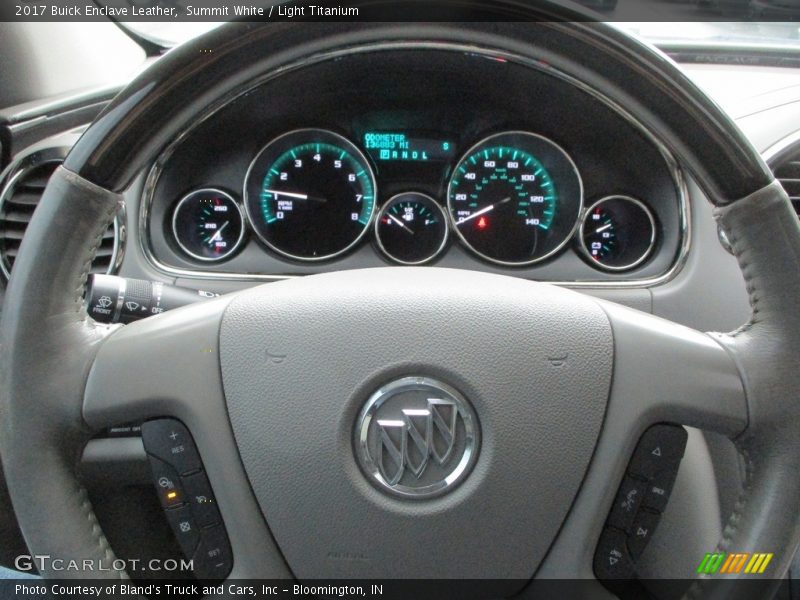 Summit White / Light Titanium 2017 Buick Enclave Leather