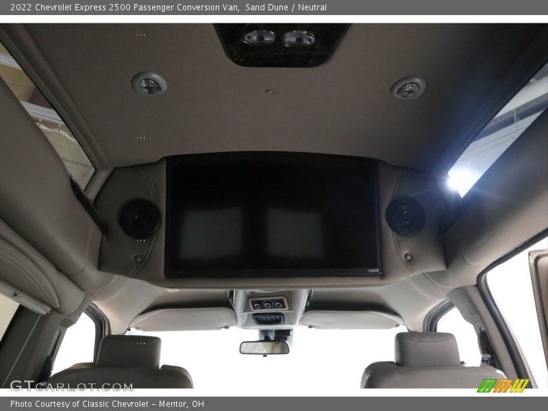 Entertainment System of 2022 Express 2500 Passenger Conversion Van