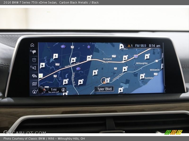 Carbon Black Metallic / Black 2016 BMW 7 Series 750i xDrive Sedan