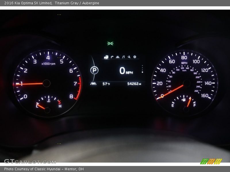  2016 Optima SX Limited SX Limited Gauges