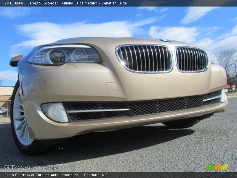 Milano Beige Metallic / Venetian Beige 2011 BMW 5 Series 535i Sedan