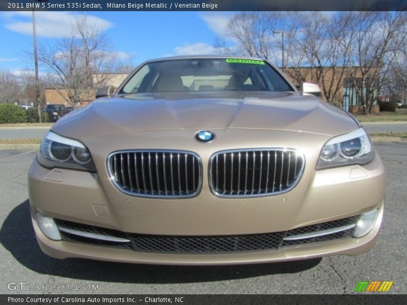 Milano Beige Metallic / Venetian Beige 2011 BMW 5 Series 535i Sedan