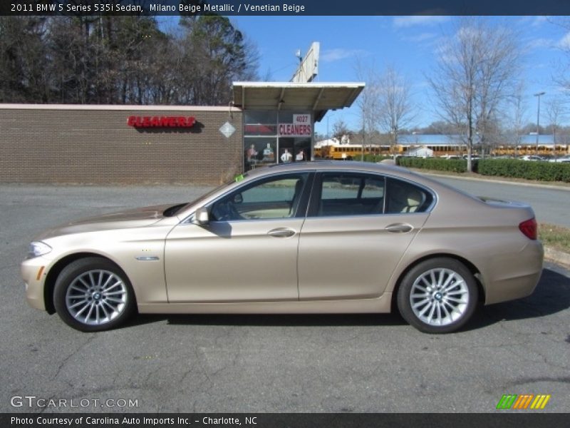 Milano Beige Metallic / Venetian Beige 2011 BMW 5 Series 535i Sedan