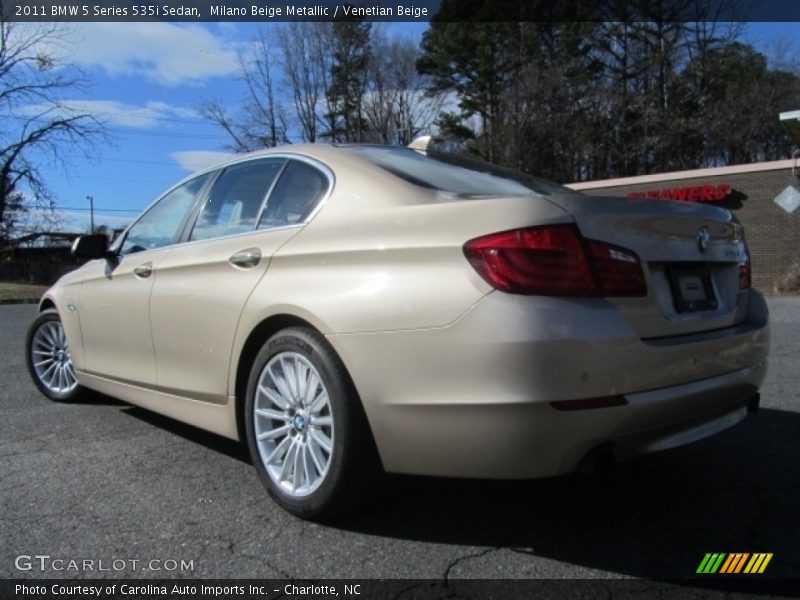 Milano Beige Metallic / Venetian Beige 2011 BMW 5 Series 535i Sedan