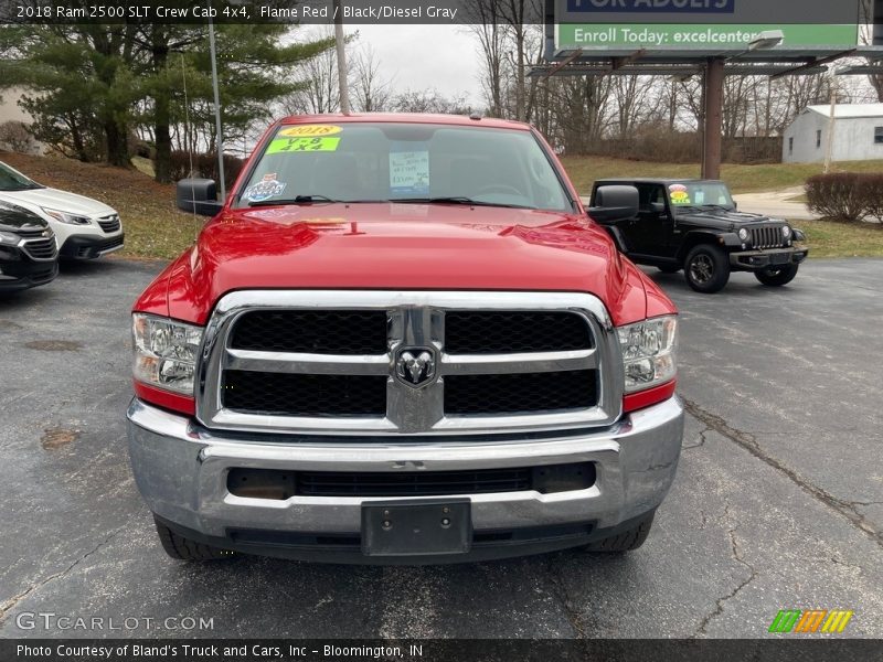 Flame Red / Black/Diesel Gray 2018 Ram 2500 SLT Crew Cab 4x4