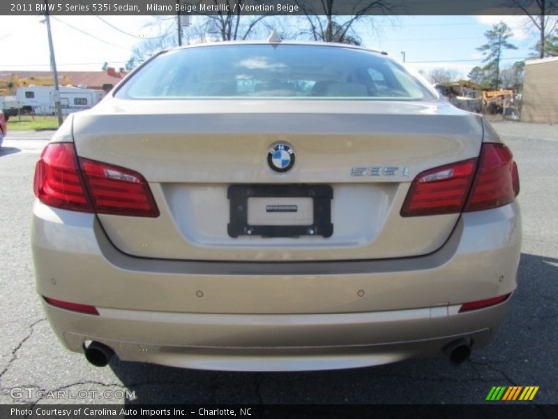Milano Beige Metallic / Venetian Beige 2011 BMW 5 Series 535i Sedan