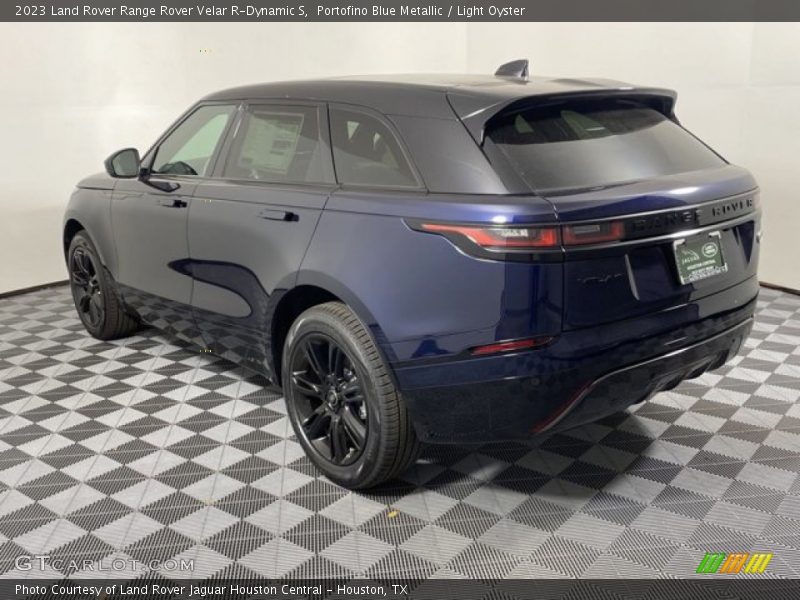 Portofino Blue Metallic / Light Oyster 2023 Land Rover Range Rover Velar R-Dynamic S