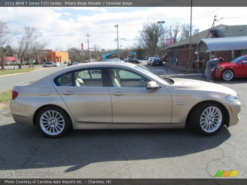 Milano Beige Metallic / Venetian Beige 2011 BMW 5 Series 535i Sedan