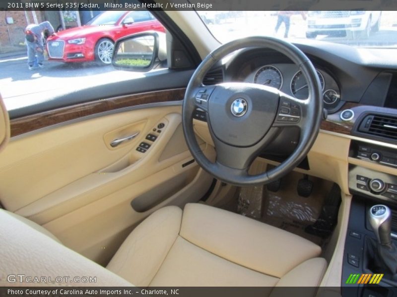 Milano Beige Metallic / Venetian Beige 2011 BMW 5 Series 535i Sedan