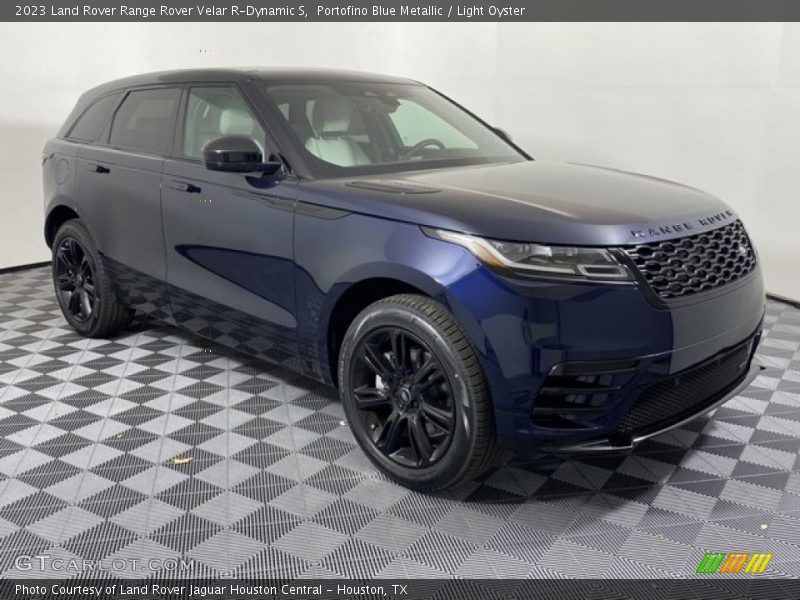 Portofino Blue Metallic / Light Oyster 2023 Land Rover Range Rover Velar R-Dynamic S