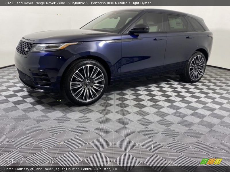 Portofino Blue Metallic / Light Oyster 2023 Land Rover Range Rover Velar R-Dynamic S