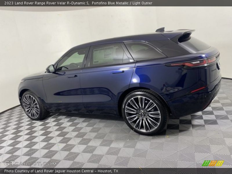 Portofino Blue Metallic / Light Oyster 2023 Land Rover Range Rover Velar R-Dynamic S