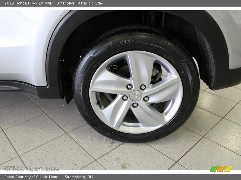 Lunar Silver Metallic / Gray 2019 Honda HR-V EX AWD
