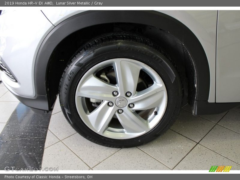 Lunar Silver Metallic / Gray 2019 Honda HR-V EX AWD