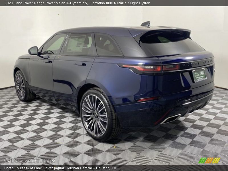 Portofino Blue Metallic / Light Oyster 2023 Land Rover Range Rover Velar R-Dynamic S